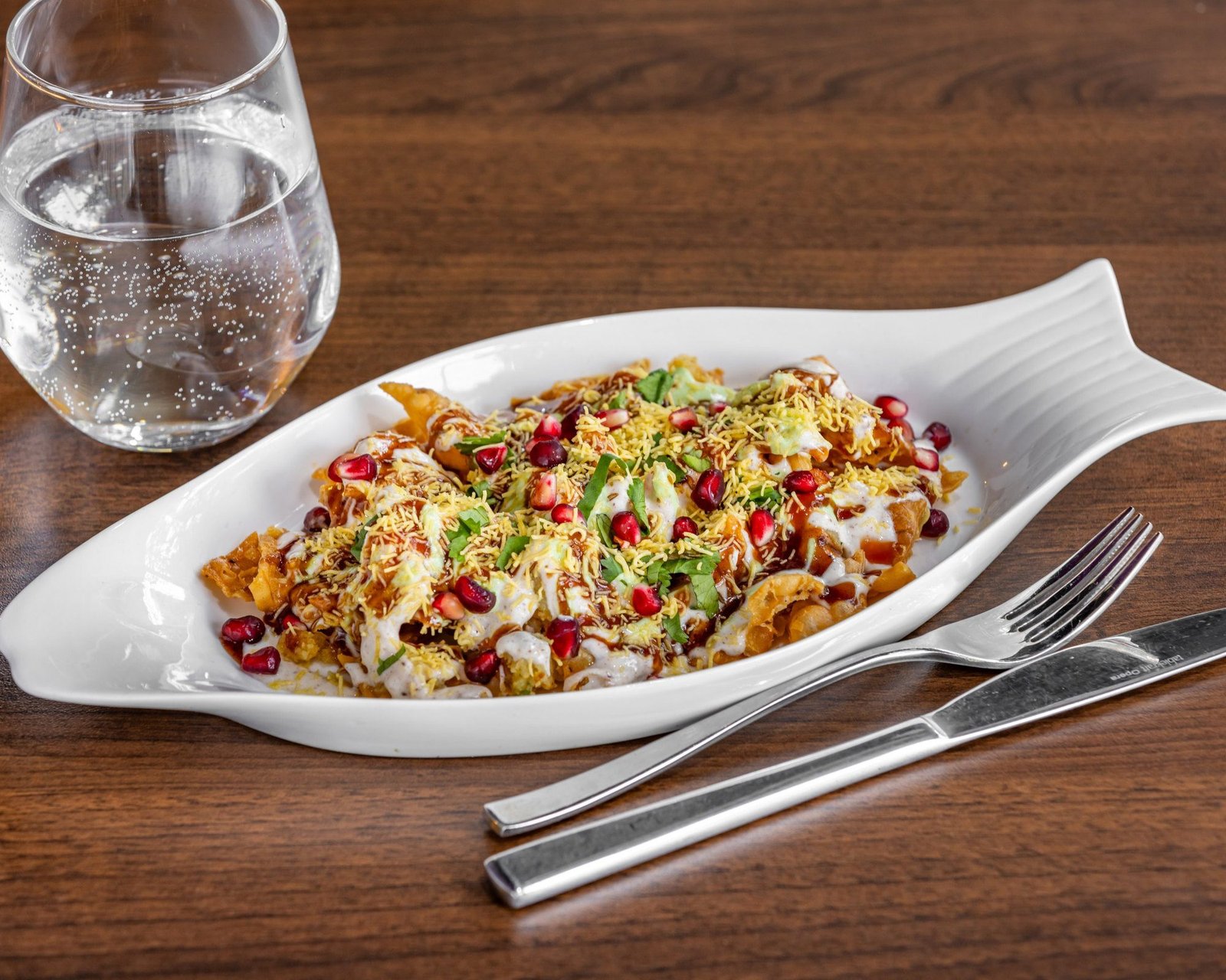 Papdi chaat at Urban Spices Balmain
